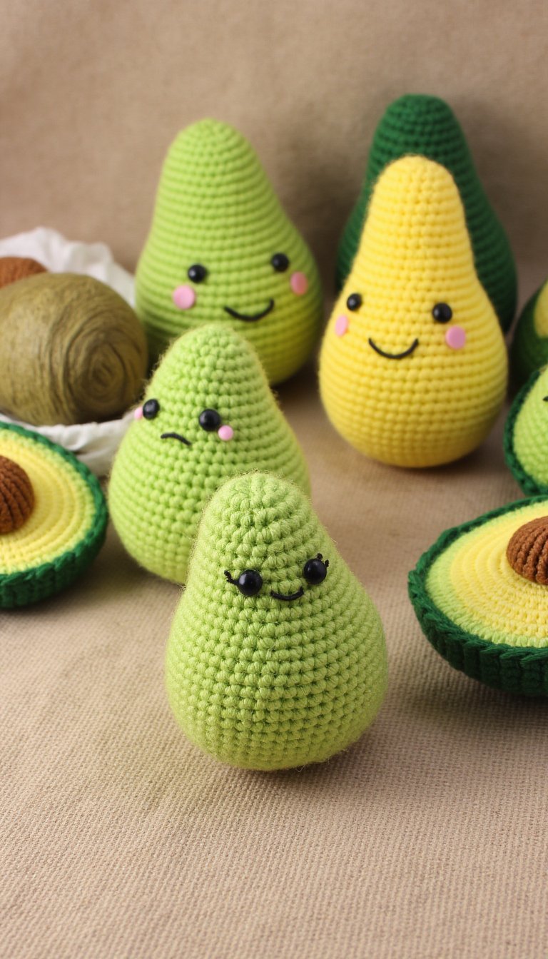 3. Ridiculously Cute Amigurumi Avocados