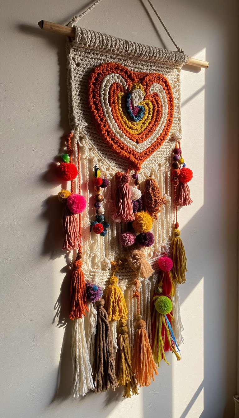 16. Boho Tassel Wall Hanging
