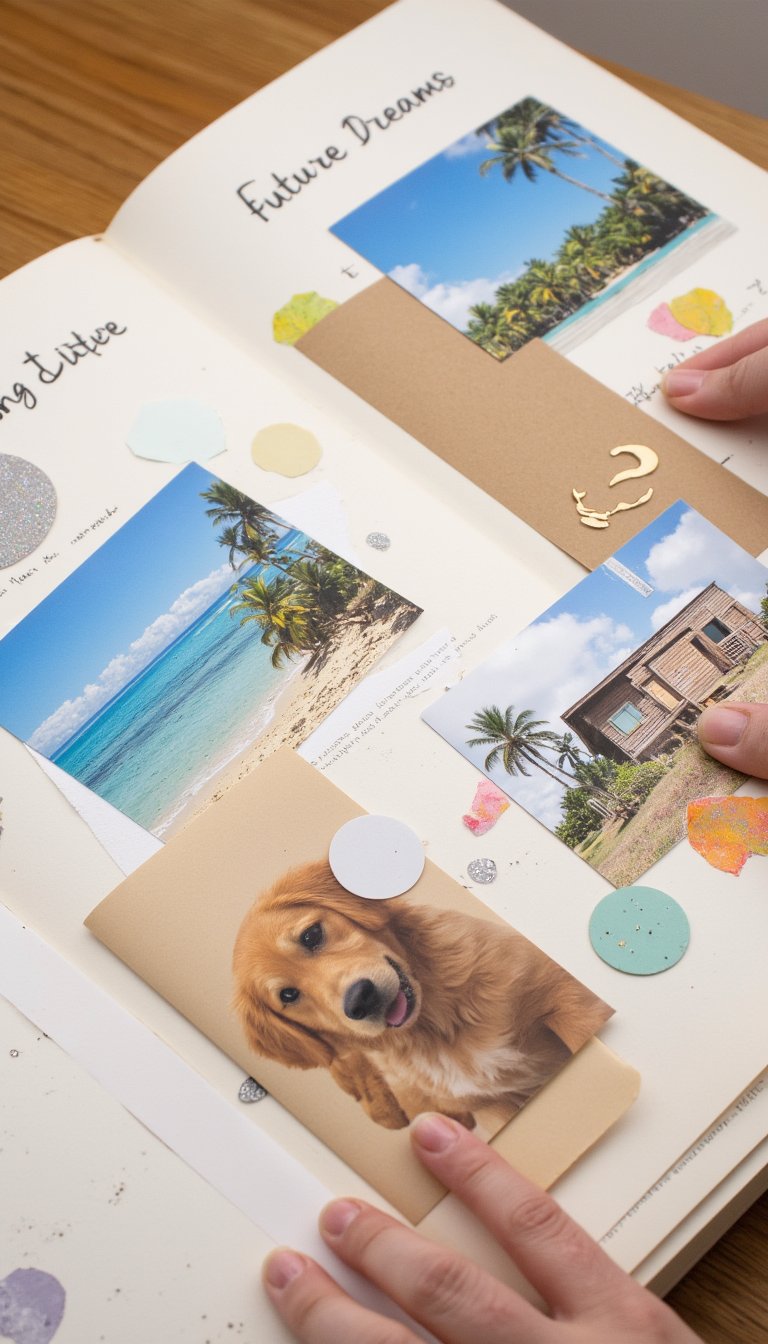 15. "Future Dreams" Vision Board Spread