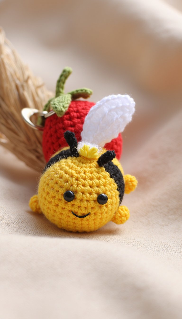 6. Adorable Amigurumi Keychain