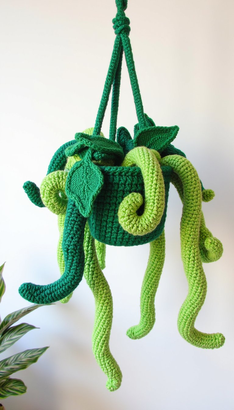 6. A Realistic Hanging Pothos Plant