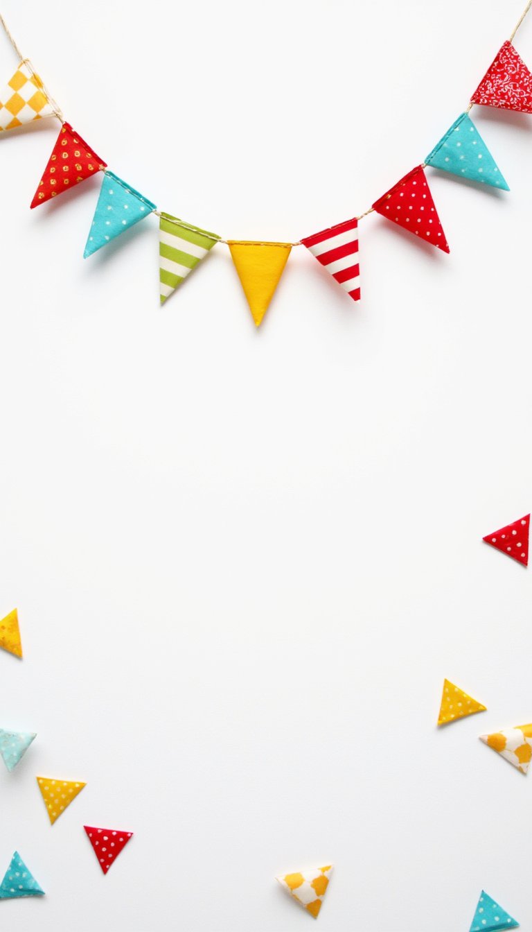 9. Festive Paper Garland Flags