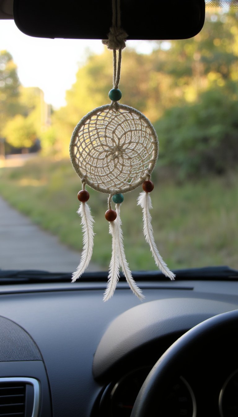 7. Rearview Mirror Dreamcatcher or Charm