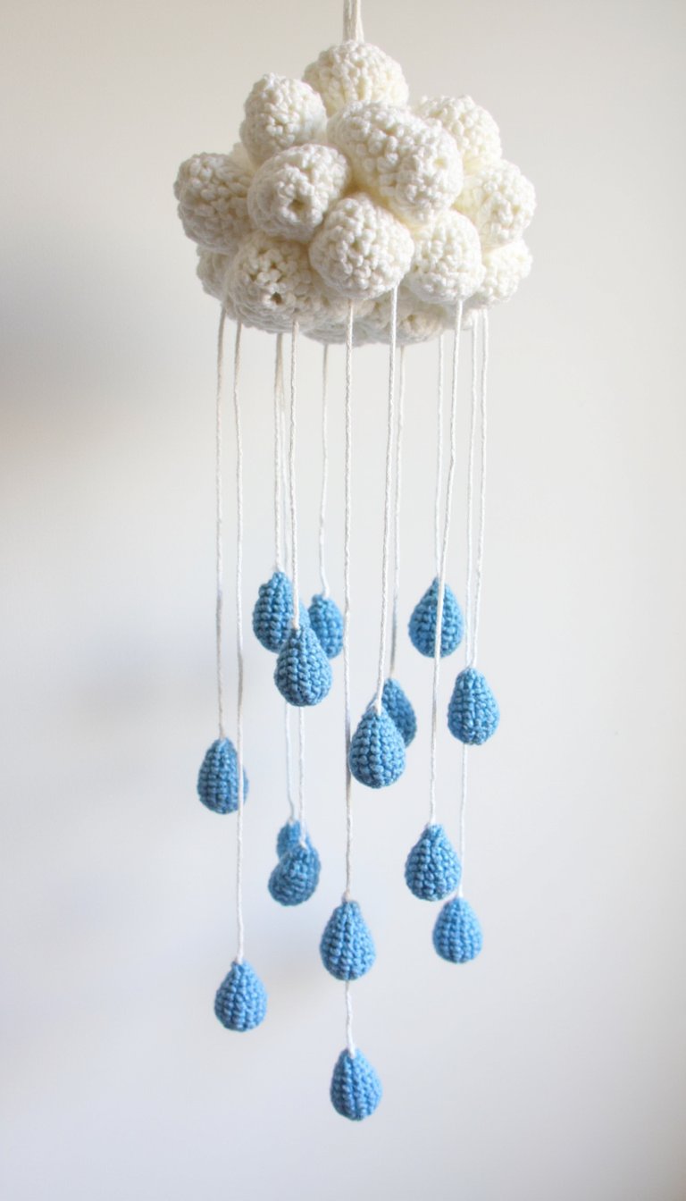 13. A "Rain Cloud" with Dangling Raindrops