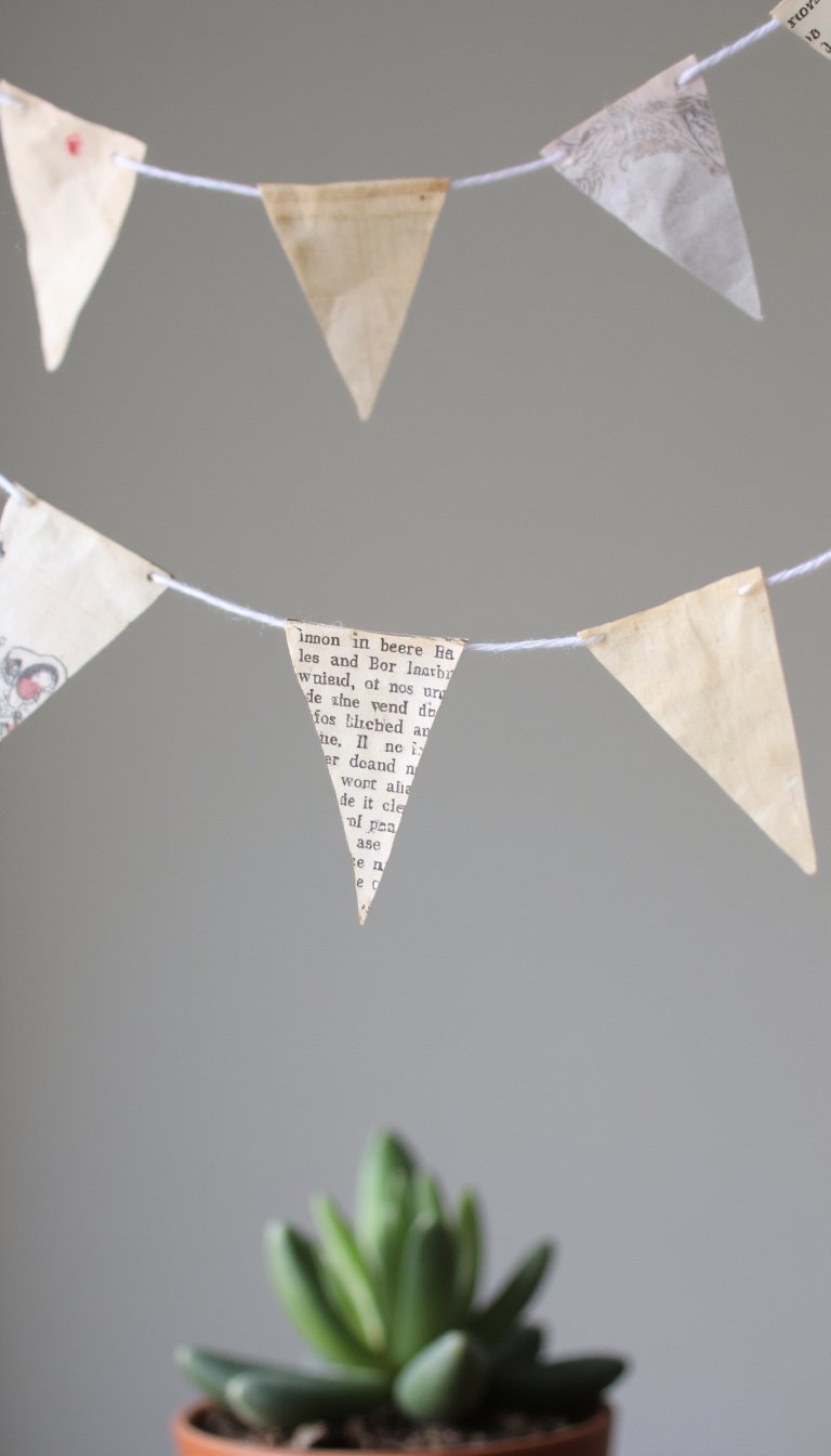12. Miniature Paper Buntings & Flags