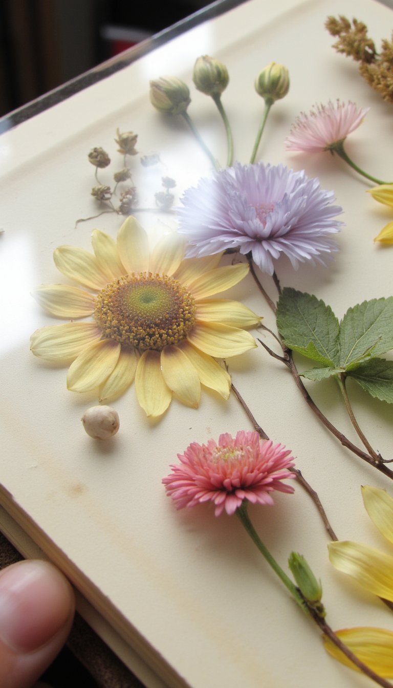 2. Pressed Flower & Resin Epoxy Masterpiece