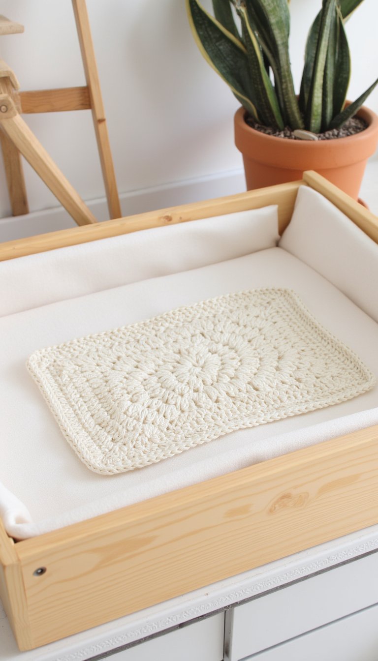 15. Crochet "Rug" for a Pet Bed
