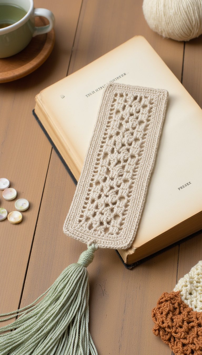 12. Whimsical Bookmark with a Tassel