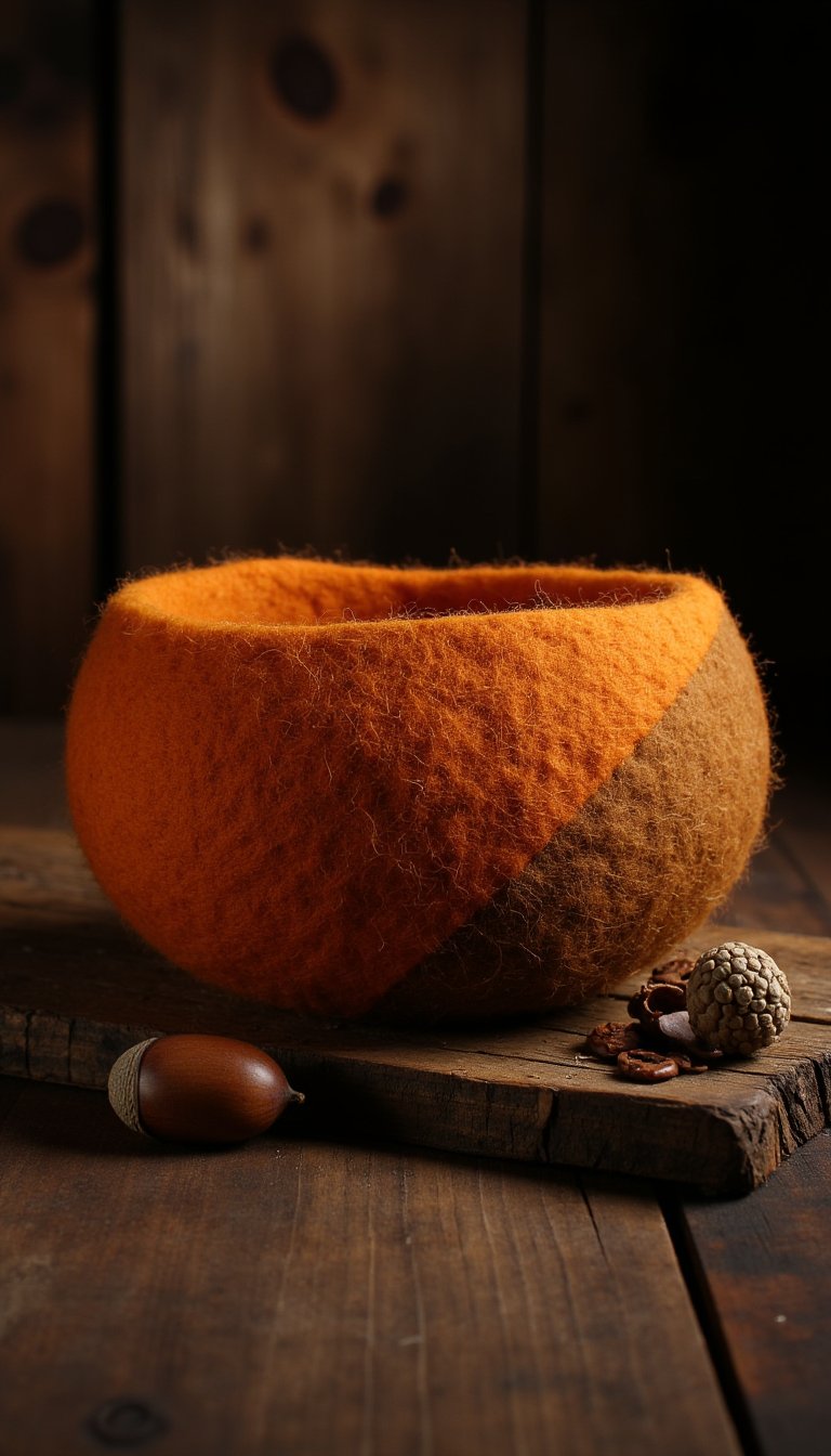 7. Felted Wool Bowl for Keys & Trinkets