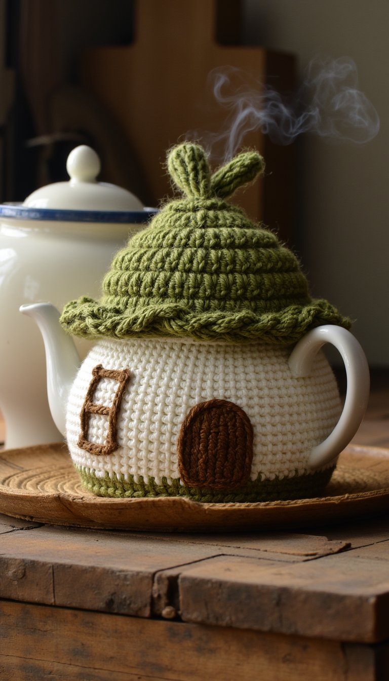 25. Cottagecore-Style Tea Cozy