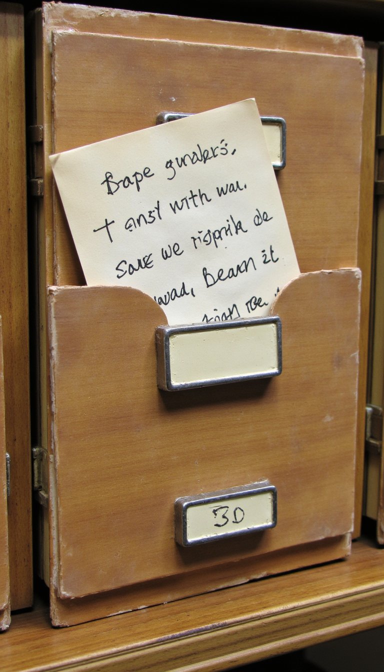 17. Library Card Catalog