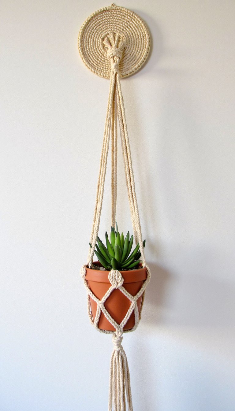 15. A Hanging Shelf for Succulents