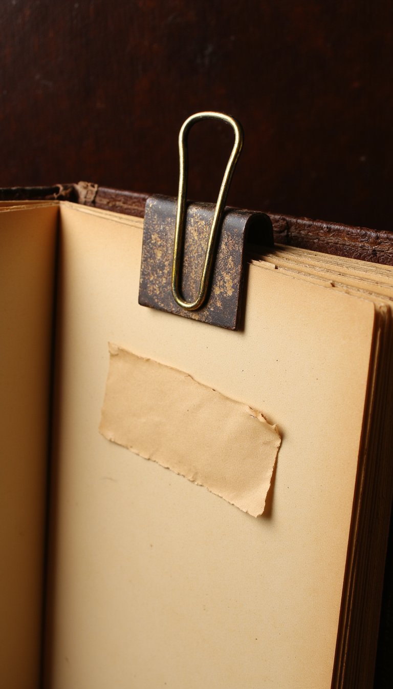 20. Vintage Office Supplies: Paper Clips & File Tabs