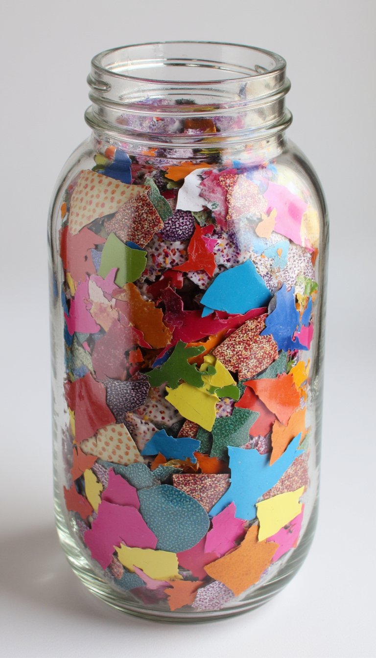 17. A Visual Scrap Inventory Jar