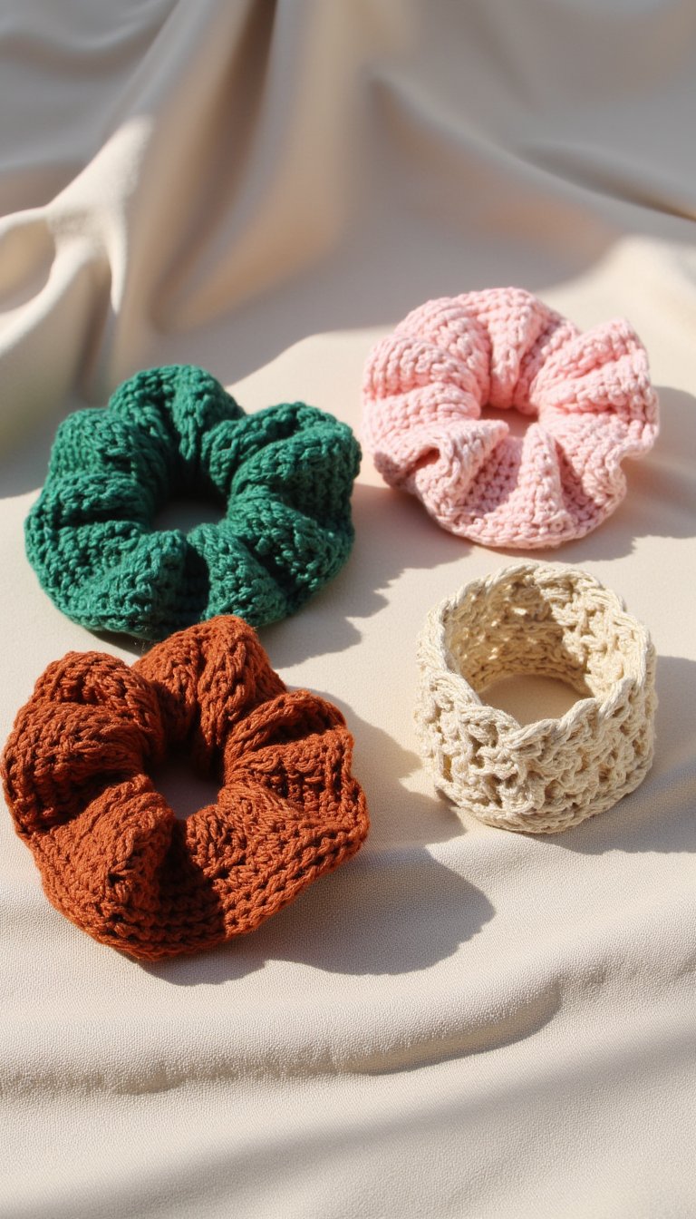 12. Elegant Hair Scrunchies & Scrunchie Cuffs