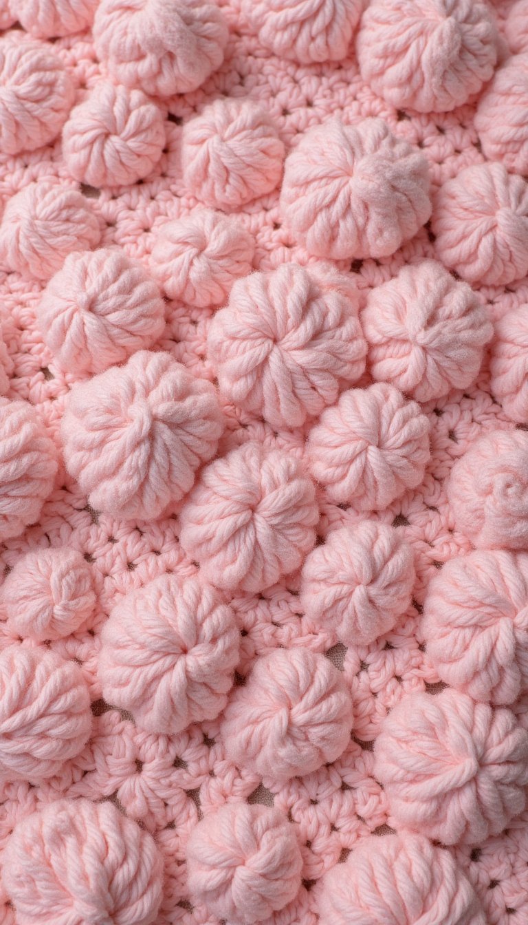 7. A Textured Bobble Blanket