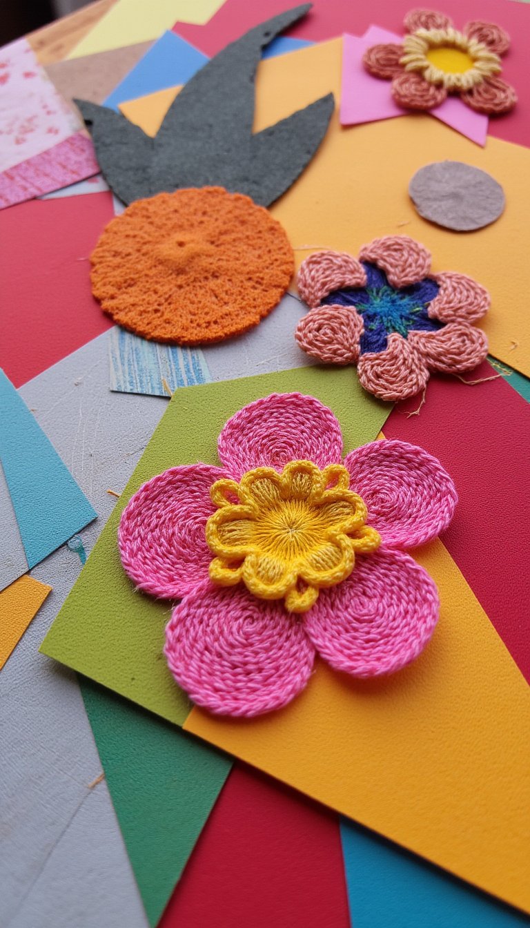 11. Upcycled Paper Patchwork Cards