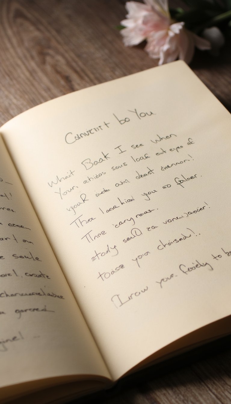 6. The "What I See When I Look at You" Page