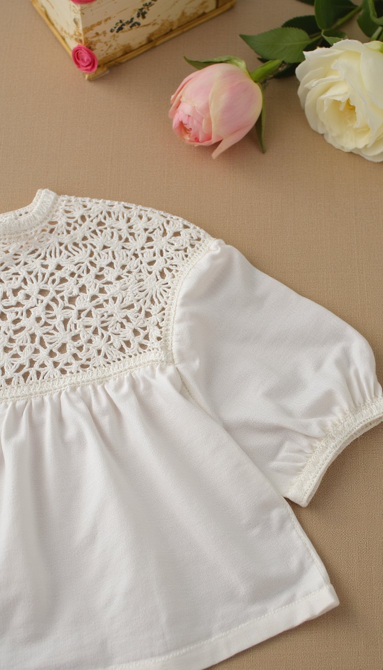 15. The Sheer Yoke Blouse