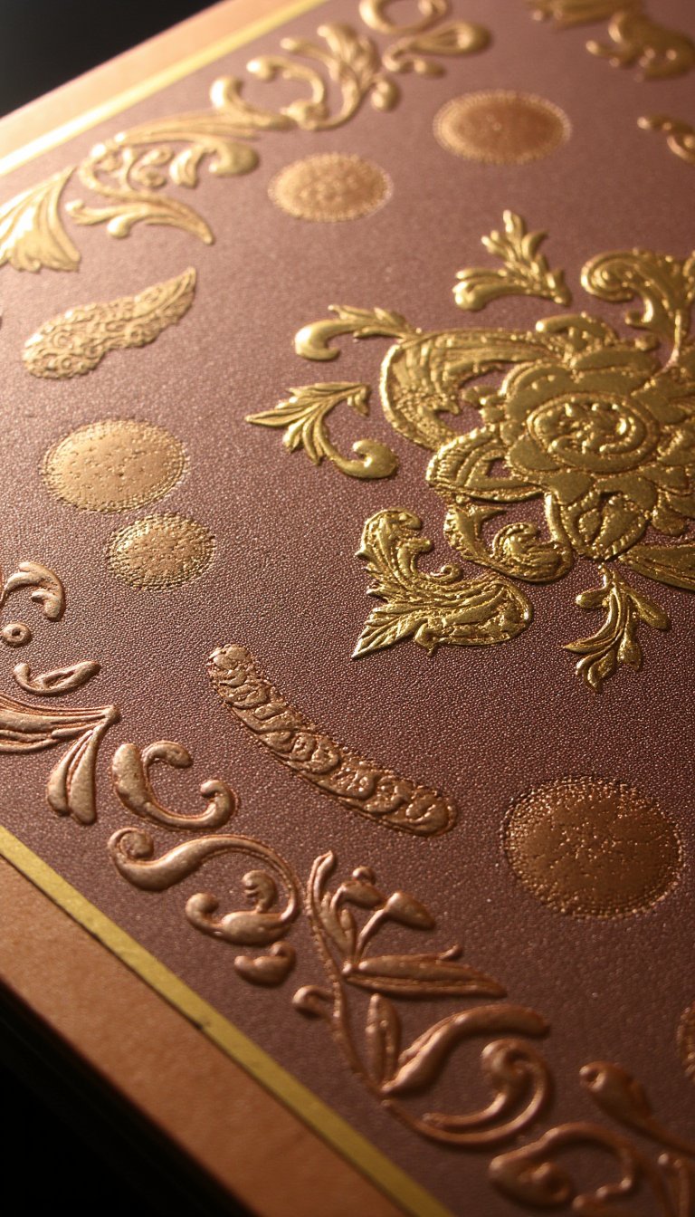 11. Stamped & Heat-Embossed Elegance