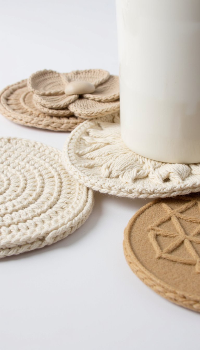 24. Decorative Coasters with a 3D Twist