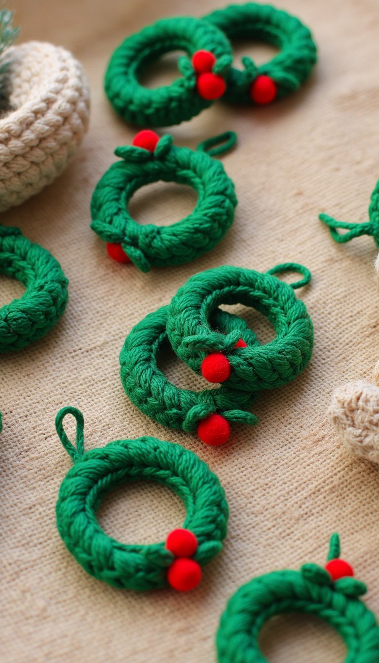 2. Mini Wreath Ornaments