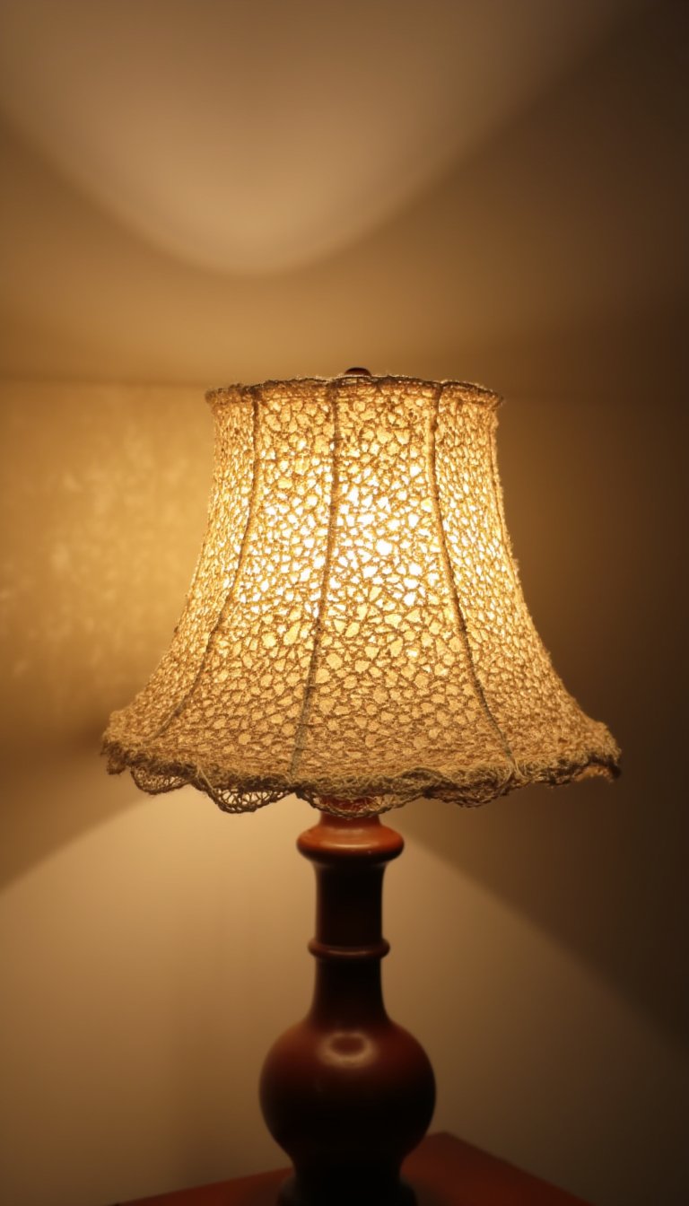 17. A Crochet Lampshade Cover