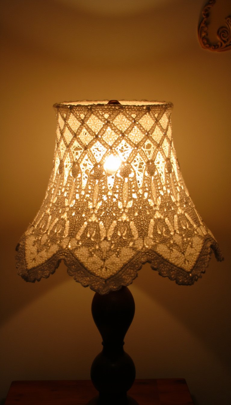 27. A Crochet Lampshade Cover