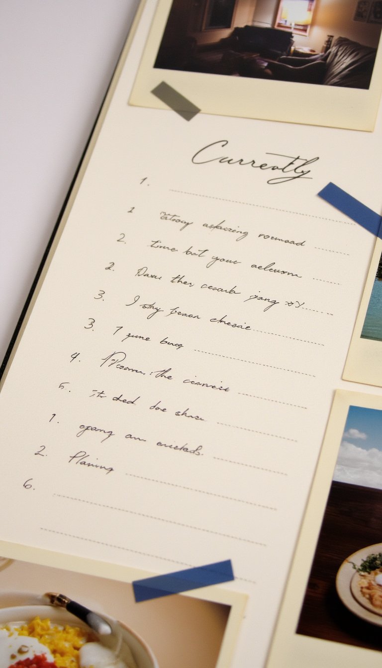 23. The "Currently" Time Capsule Pages