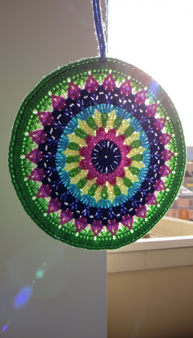 2. A Whimsical "Stained Glass" Sun Catcher