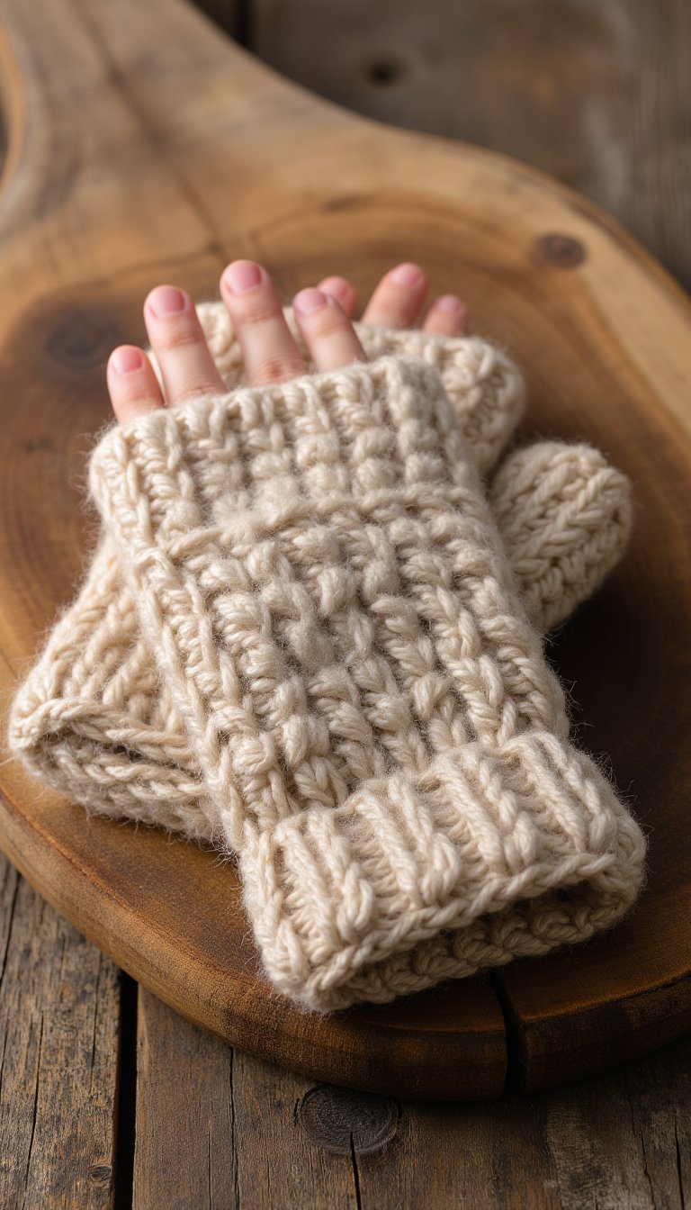 14. Cozy Fingerless Gloves