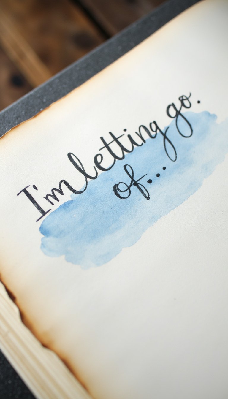 28. The "I'm Letting Go Of..." Page