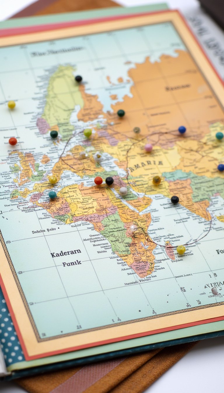 5. A Travel Adventure Map Spread