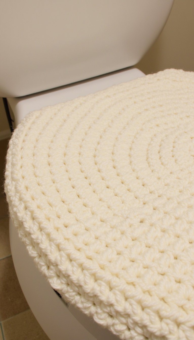 10. Custom Fit Toilet Lid Cover