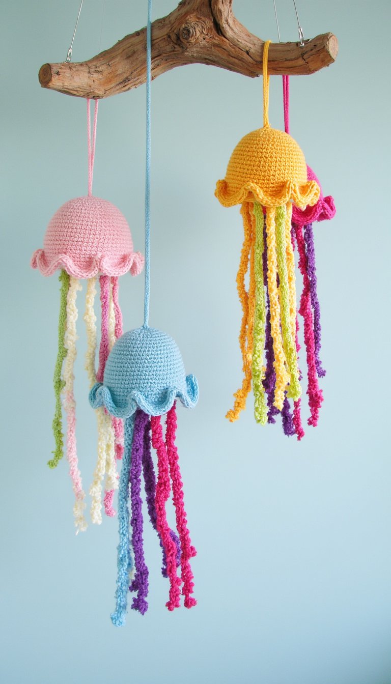 16. A Playful "Jellyfish" Mobile