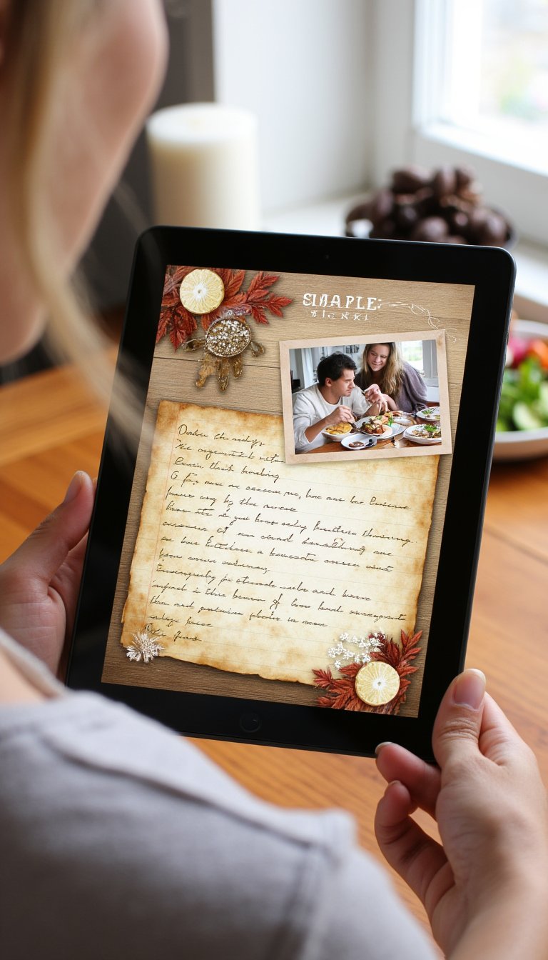 2. A Digital Recipe Keeper with Stories