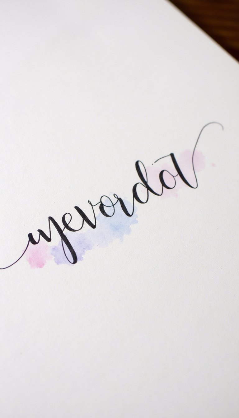 21. Faux Calligraphy Practice