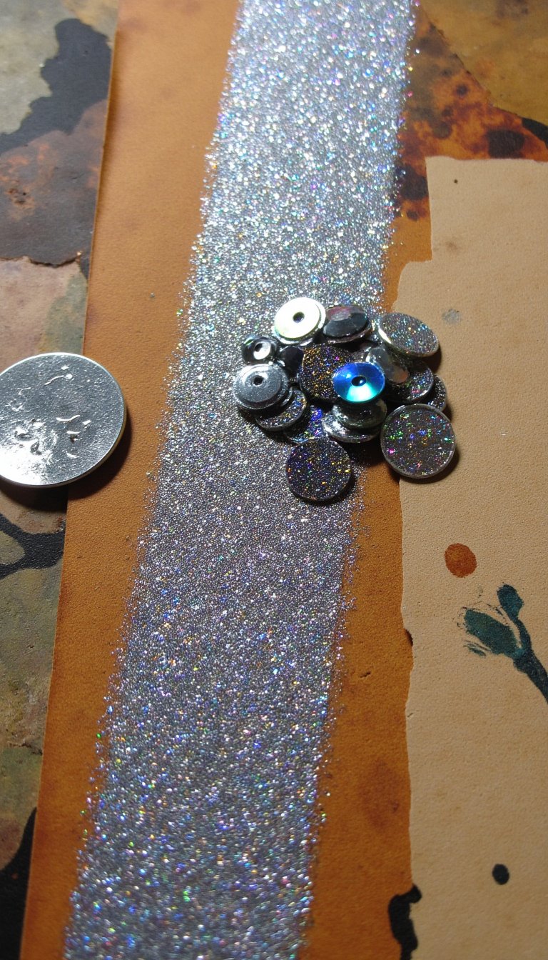 16. Glitter & Grunge Contrast