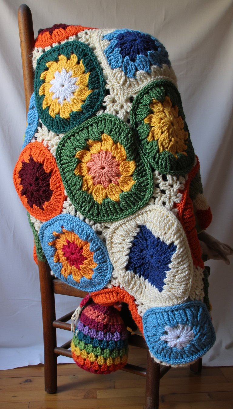 1. The Statement Granny Square Jacket