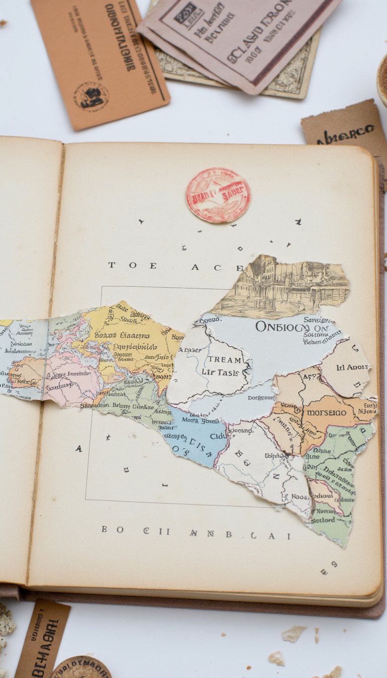 13. A Travel Bucket List with Map Fragments