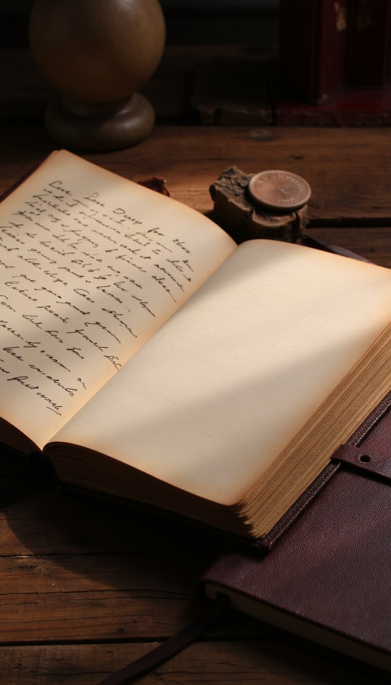 22. The Blank Page for His Thoughts