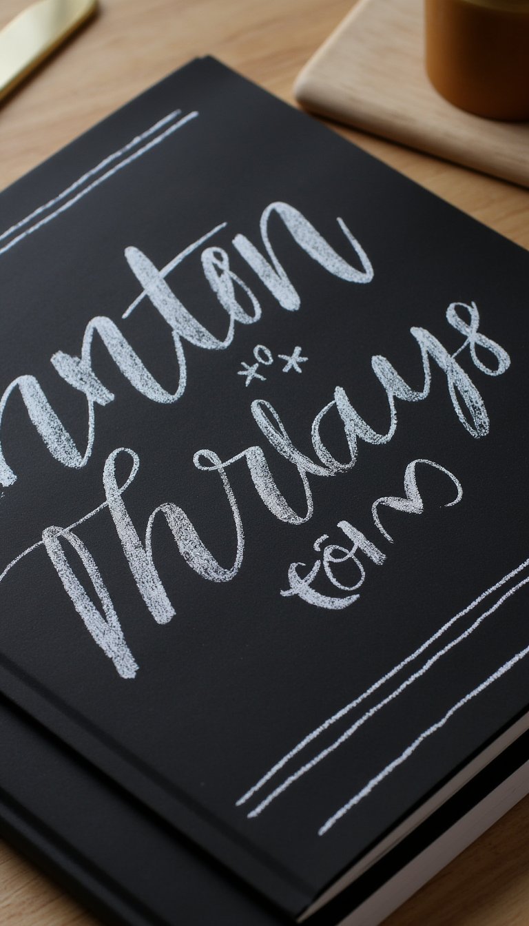 12. Chalkboard & Hand-Lettering Style