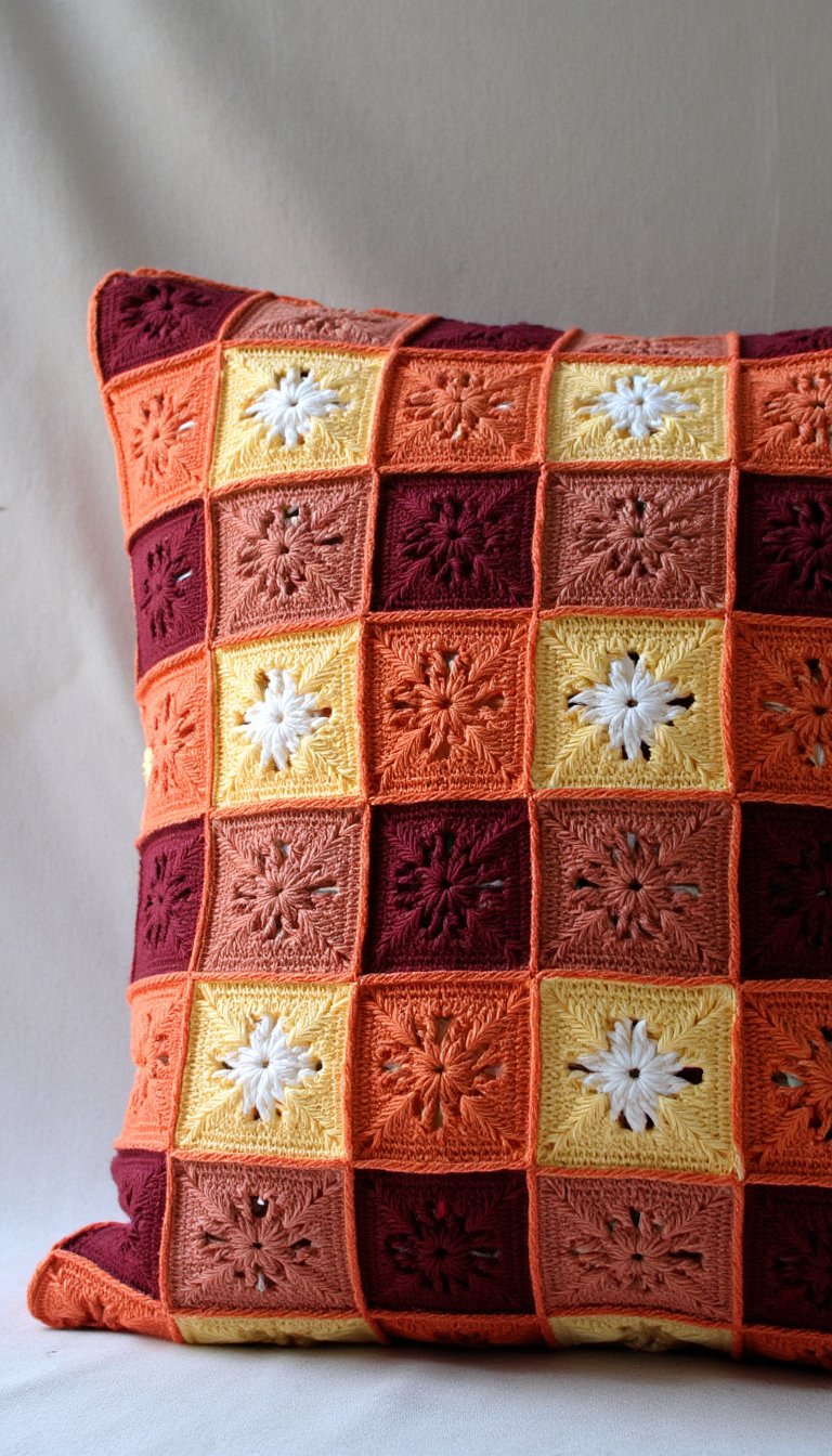 8. Plaid-Look Pillow Cover