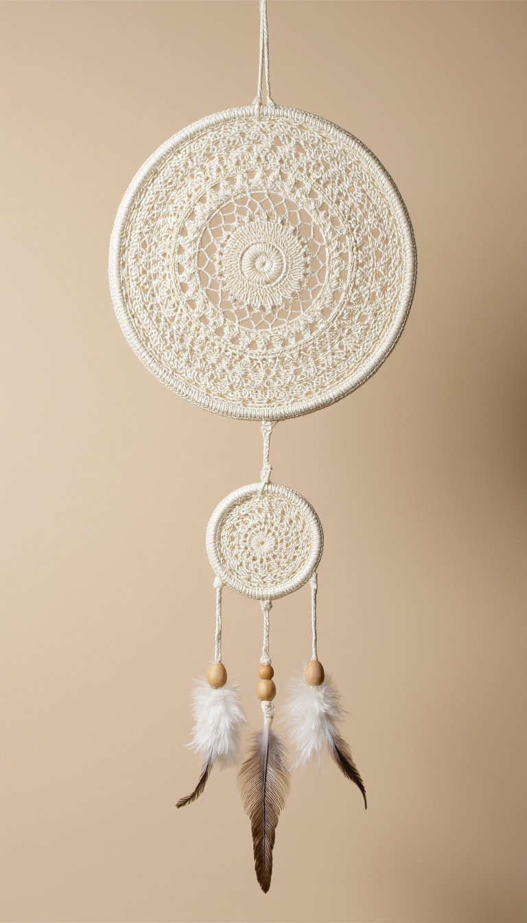 24. Dreamcatcher with a Crochet Web