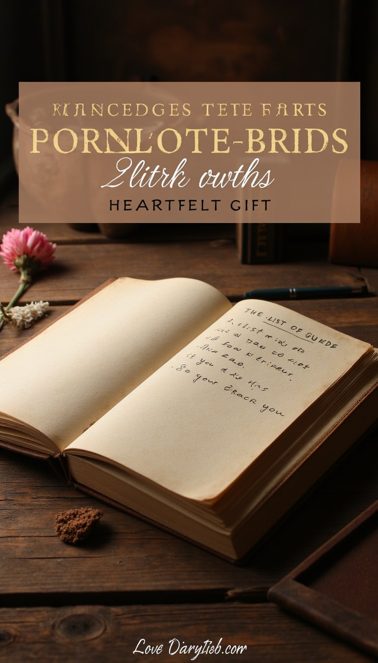 2. A List of His "Little Things"