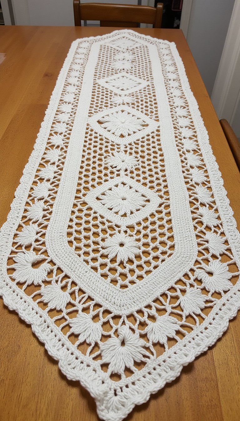 19. An Heirloom-Worthy Table Runner... for the Wall