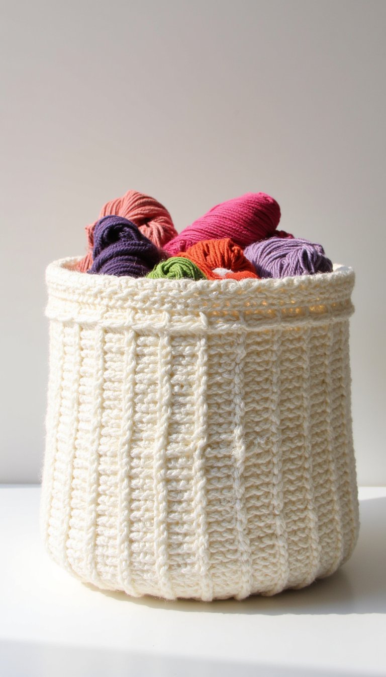 5. Yarn Basket for Stash-Busting