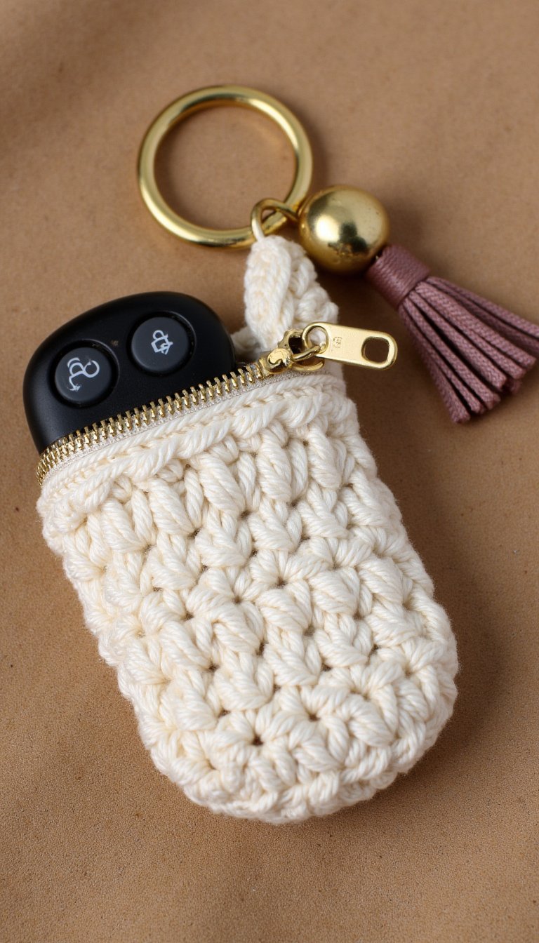 7. Chic Key Fob Cozy