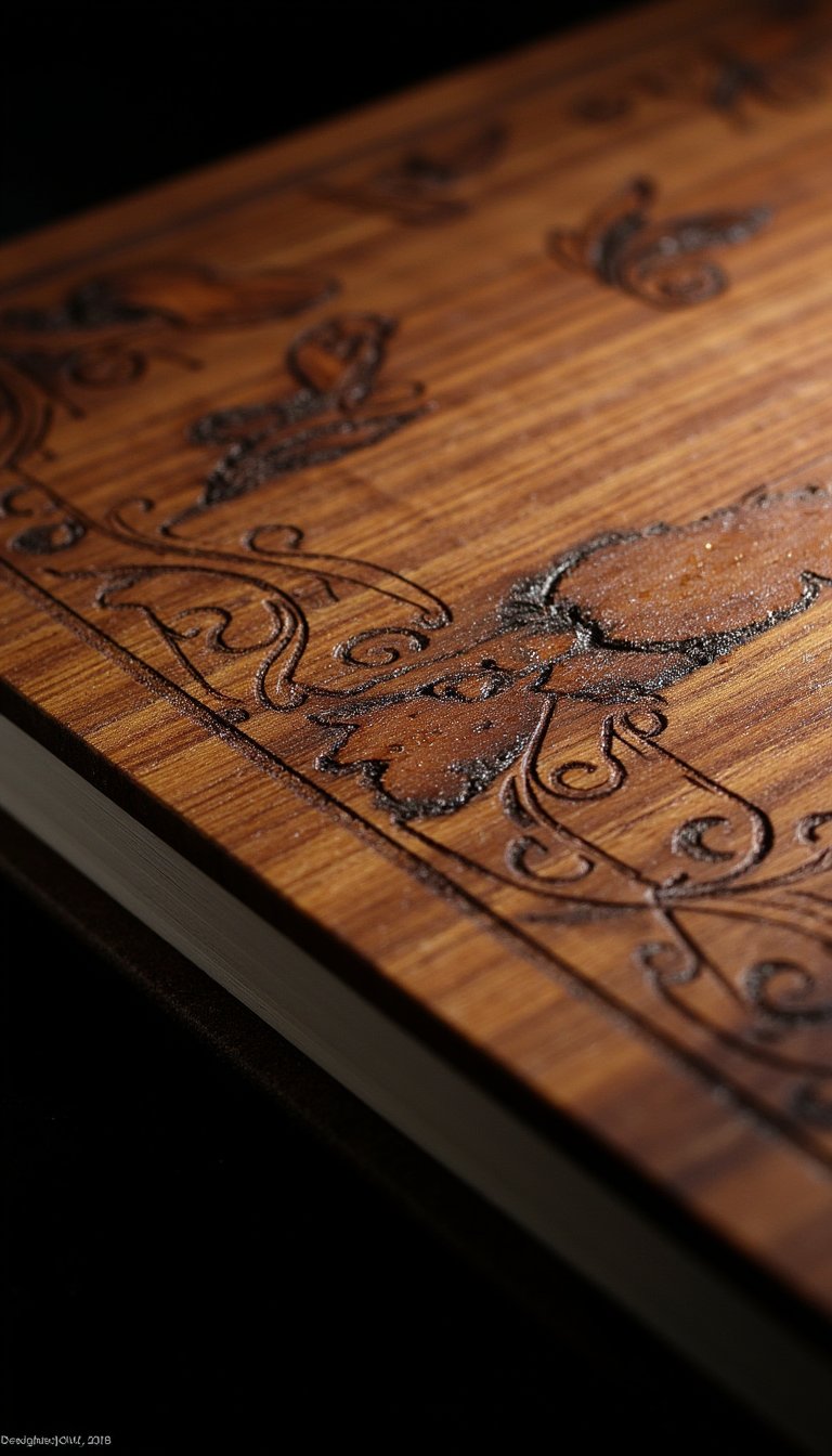 19. Burned Wood Cover Journal