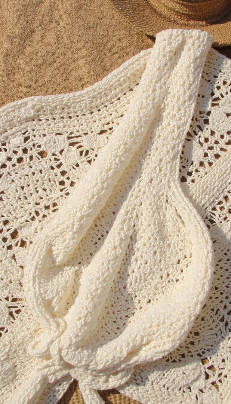 5. Elegant Long-Sleeve Lattice Top